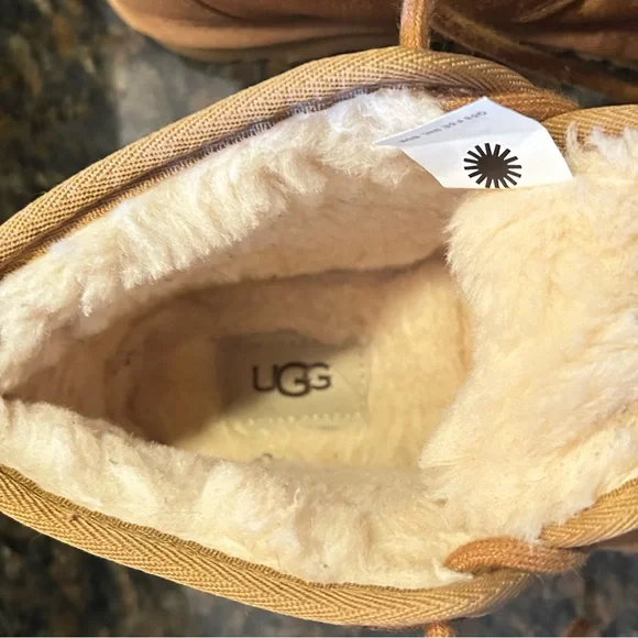 UGG Chestnut Shearling Lined Boots - Picture 4 of 6